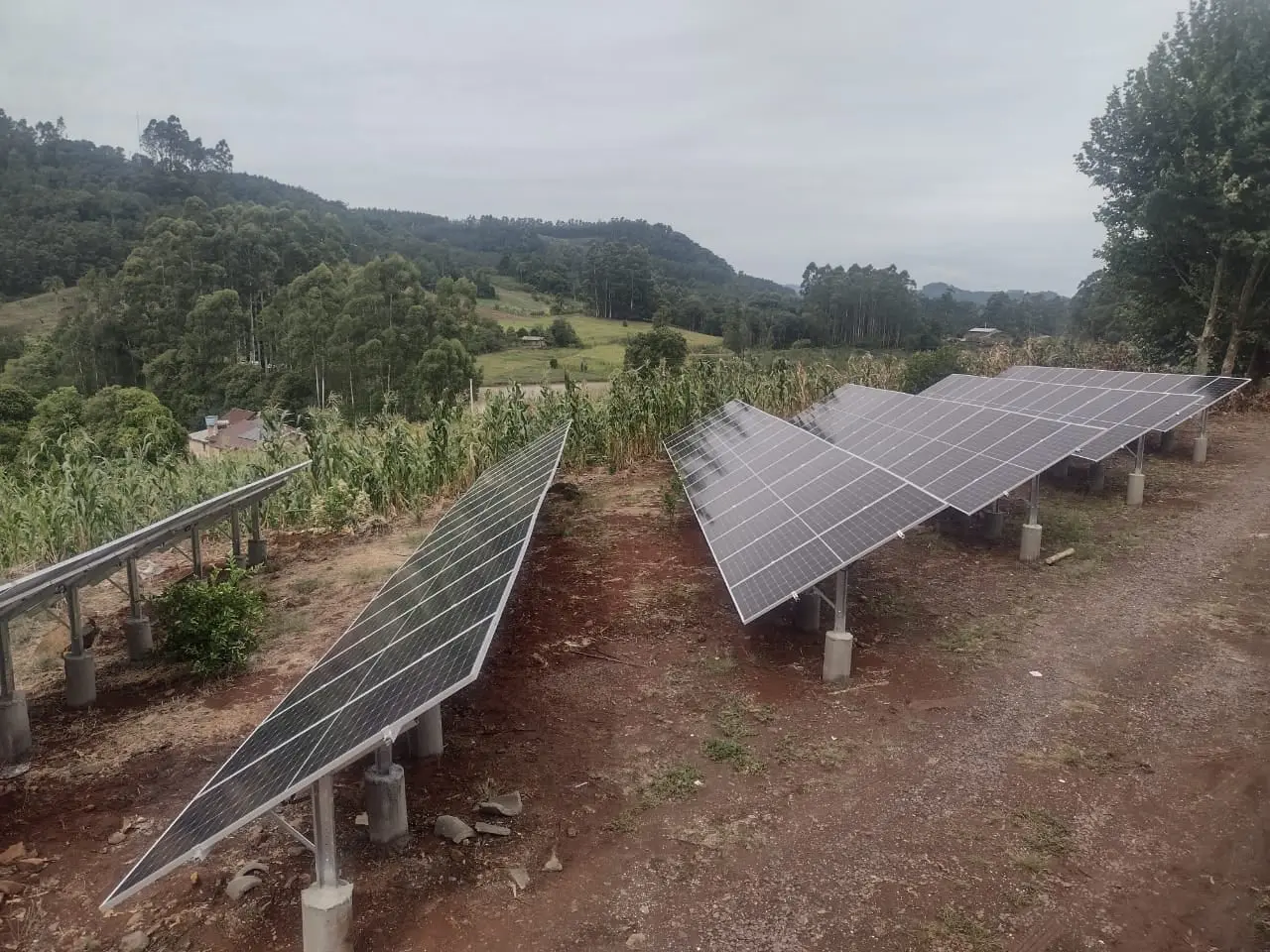 Projeto real de energia solar instalado pela Sollarseg